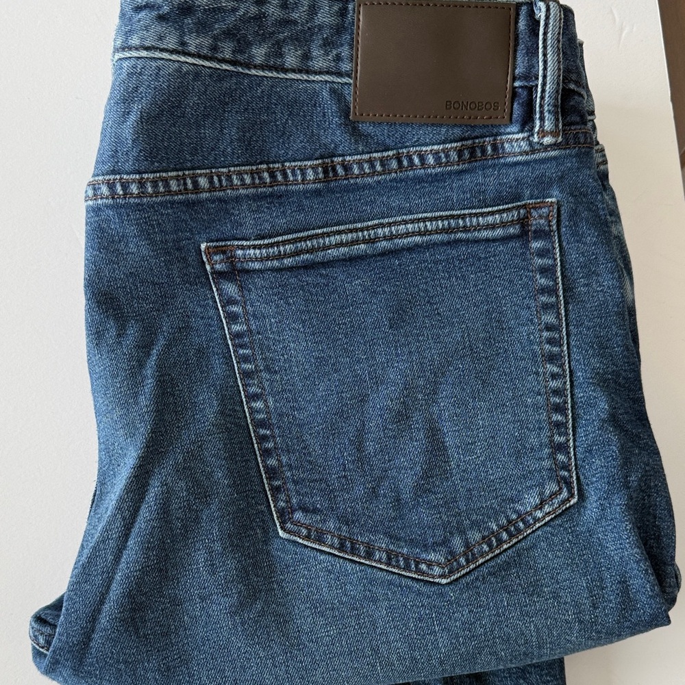 Bonobos Classic Denim Jeans in Deep Blue-38/32